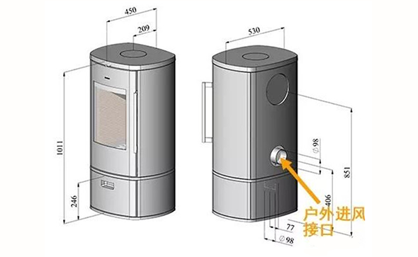 丹麥Morso8842鑄鐵火爐戶外進風.png